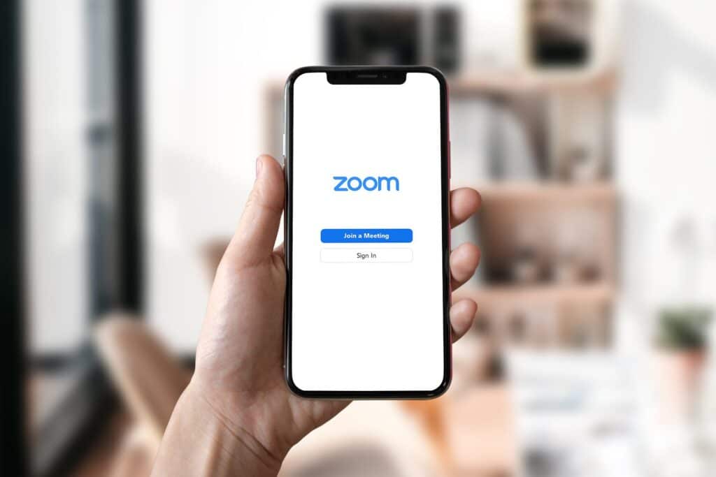 Llamar con iPhone a una reunión de zoom