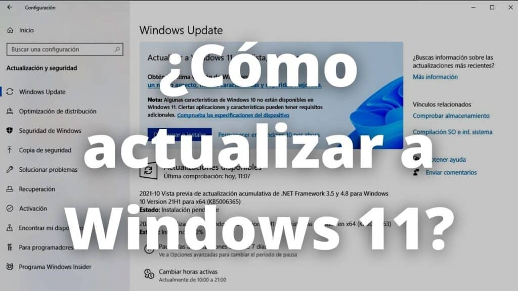 %C2%BFComo actualizar a Windows 11