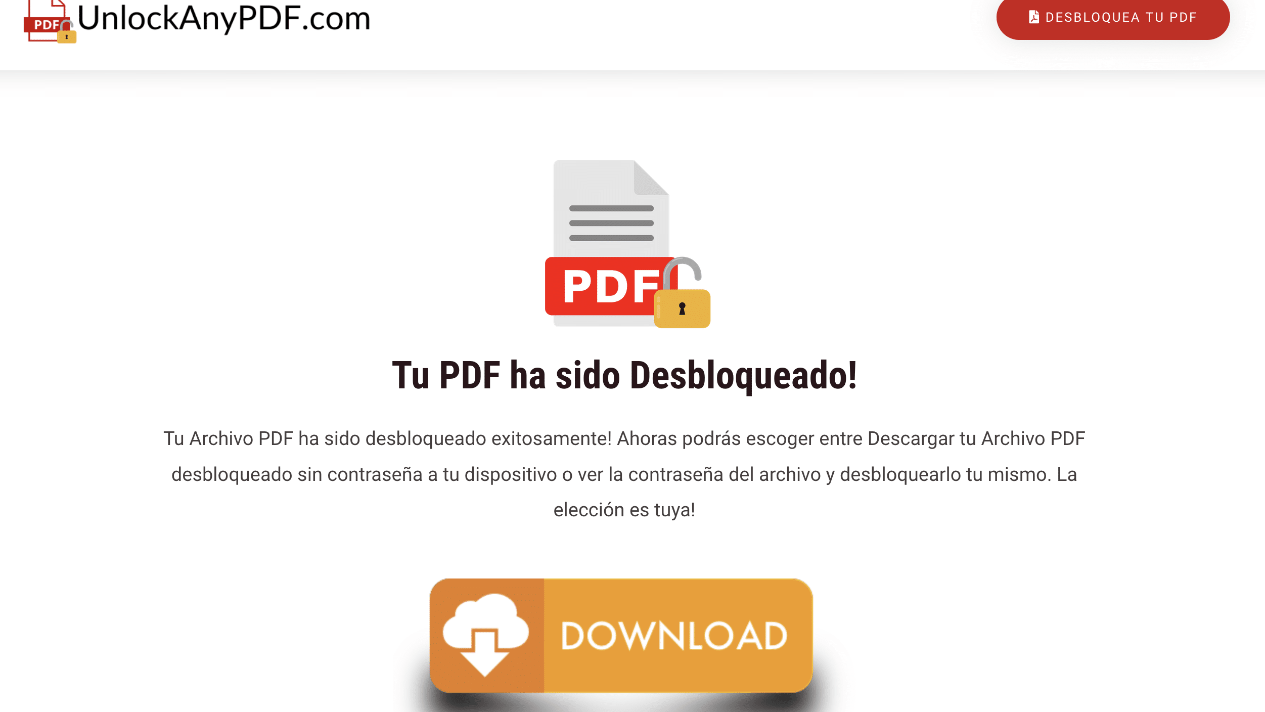 Descarga tu archivo PDF sin contraseña