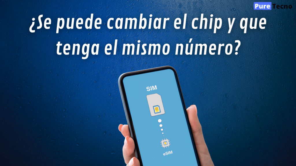 ¿Se puede cambiar el chip y que tenga el mismo número?
