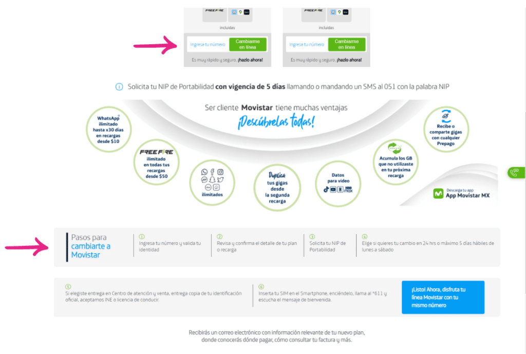 movistar cambio de compañia
