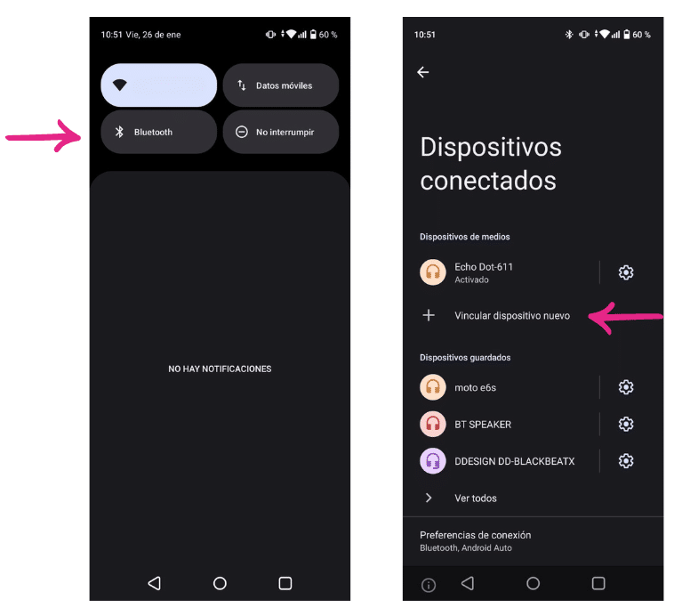 como vincular un celular con otro
