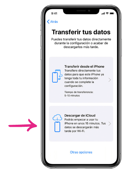 como pasar informacion de un iphone a otro