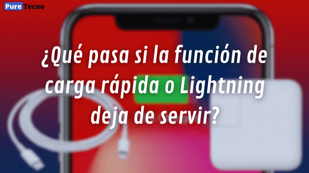 ¿Qué pasa si la función de carga rápida o Lightning deja de servir?
