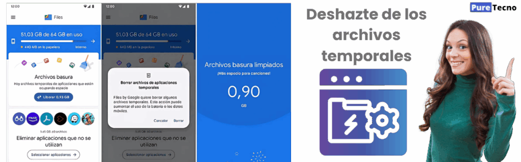 Cómo liberar espacio en mi celular sin borrar nada relevante 6 Borra archivos temporales para ayudar a liberar espacio en tu móvil