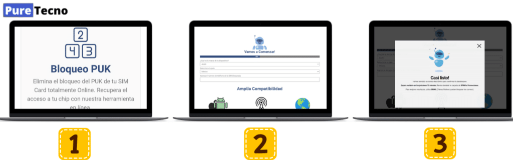 Cómo desbloquear una tarjeta SIM sin el código PUK en línea 7 El método en línea de UnlockHere