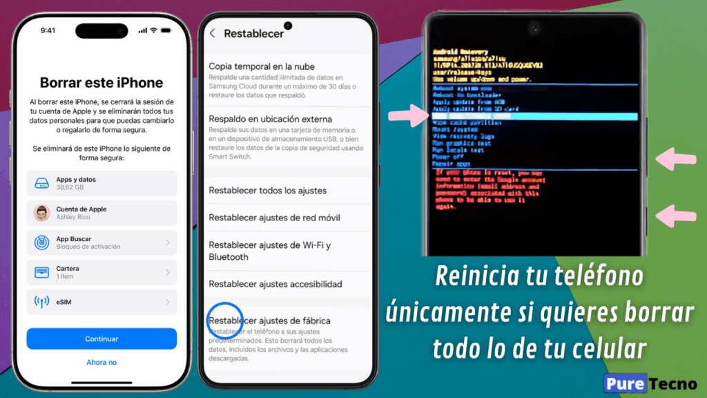 Cómo liberar espacio en mi celular sin borrar nada relevante 12 Haz un reseteo de fábrica para tener más espacio de almacenamiento