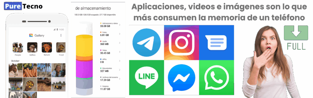Cómo liberar espacio en mi celular sin borrar nada relevante 2 ¿Qué es lo que más espacio ocupa en un teléfono hoy en día?